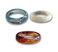 XFSRG 3 Stück Armband aus Acrylharz für Damen Gesprenkeltes Acetat Armband Vintage Acryl Bracelet Geometrisches Klobiges Harzarmband-Set für Frauen Mädchen