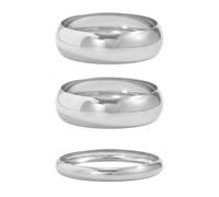 XFSRG 3 Stück Breiter Armreif Damen Großes Armband Minimalistischer Statement Armreifen Modisches Schmuckstück für Alltag und Party (Silber)