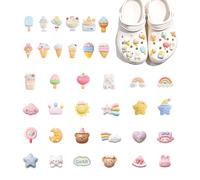 XFSRG 36 Stück Schuh Charms für Crocs Anstecker Shoe Schuhanstecker Schuhanhänger Decoration PVC Shoe Charms Schuhschmuck für Kinder Jungen Mädchen Damen