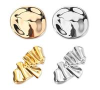 XFSRG 4pcs Broschen Unregelmäßige Damen Gold Silber Legierung Elegante Anstecker für Kleidung Hochzeiten Partys und Besondere Anlässe