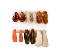 XFSRG 6 Paar Ohrringe Damen Rund Farbverlauf Ohrhänger Retro-Stil Ohrringe Elegant Kreativer Modeschmuck Geburtstagsgeschenk