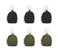 XFSRG 6 Stück Münzgeldbörse Taktische Mini Rucksack Schlüsselanhänger Geldbeutel für Kopfhörer Datenkabel und Schlüssel Aufbewahren(Set B)