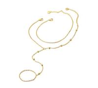 XFSRG Armbänder Damen Gold Schmuck Elegantes Modeschmuck Armband für Mädchen Perfekt für Besondere Anlässe und Alltag (Gold 1)