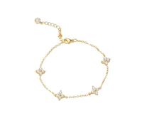 XFSRG Armband Damen Silber Schmuck Armbänder Exquisites Design Elegante Damenmode (Gold)