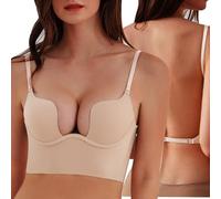 XFSRG BH Damen Push Up BH Klassische BHS mit Abnehmbaren Trägern für Elegante Anlässe und Alltag