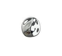 XFSRG Brosche Damen Geometrische Retro Unregelmäßiger Runder Anstecknadel Vintage Schmuck Broschen Elegante Accessoire Metallbrosche Ansteckblume für Kleidung Schal Jacke (Silber)