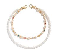 XFSRG Elegante Hosenkette Mit Perlen Und Strasssteinen Vielseitiger Kettengürtel Für Damen Und Herren Modisches Accessoire Für Alle Gelegenheiten (Gold A)