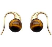 XFSRG Elegante Ohrringe Gold mit Tigerauge Schmuck für Frauen Ohrringe Silber 925 Festival Accessoire Moderner Stil