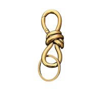 XFSRG Eleganter Schlüsselanhänger Damen Gold Metall Taschenschmuck Autoschlüsselanhänger für Alltag und Reisen (Gold)