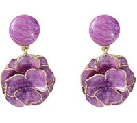 XFSRG Exquisite Blumendesign Ohrringe Silber 925 für Damen - Elegante Schmuckstücke für besondere Anlässe