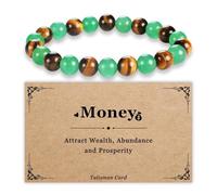 XFSRG Feng Shui Armband Reichtum und Glück Kristall-Schutzarmband Spirituelles Geschenk für Damen Herren finanzielle Anziehung positive Kraft Schutz stilvolle Büro Accessoires
