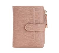 XFSRG Geldbörse Damen Leder Damen Geldbeutel Klein Weich Bequem Süß Münzfach Portemonnaie mit Zipper Brieftasche Vielen Fächern (Rosa)