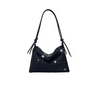 XFSRG Glitzer Abendtasche Damen Beutelform Clutch Damen Kettentasche Schultertasche mit Kette Elegante Ausgehtasche Strass Tasche Partytasche Hochzeitstasche Abendtasche für Party Ball