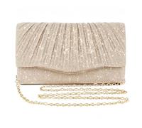 XFSRG Glitzer Abendtasche Umschlag Clutch Damen Elegante Faltentasche