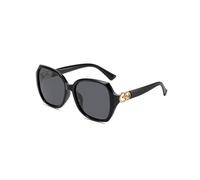 XFSRG Große Sonnenbrille Damen Elegante Polarisiert UV400 Sonnenschutz Schutz Klassisch Vintage Brille Mode (Schwarz)