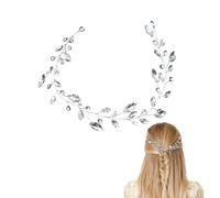 XFSRG Haarschmuck Damen Hochzeit Rebe Kristall Haarreif Strass Headband Elegantes Stirnband Haarranken für Braut und Mädchen