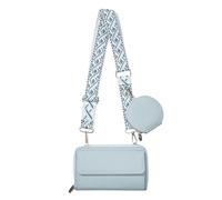 XFSRG Handytasche mit Geldbörse zum Umhängen Damen Kleine Handy Umhängetasche Schultertasche Handy Umhängetasche Damen mit Breitem Schultergurt und Münzetui (Blau)