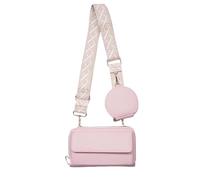 XFSRG Handytasche mit Geldbörse zum Umhängen Damen Kleine Handy Umhängetasche Schultertasche Handy Umhängetasche Damen mit Breitem Schultergurt und Münzetui (Rosa)
