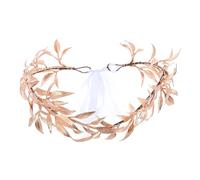 XFSRG Lorbeerkranz Kopfschmuck Gold Elfenkrone Griechische Göttin Kostüm Hochzeit