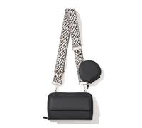 XFSRG Moderne Handytasche zum Umhängen mit Kartensteckplatz Münzbörse für Damen Vielseitige Crossbody Bag für Alltag und Freizeit（Schwarz）