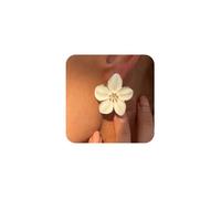 XFSRG Ohrringe Damen Blumen Design Modische Lange Ohrringe Für Alltag Und Besondere Anlässe (Weiß)
