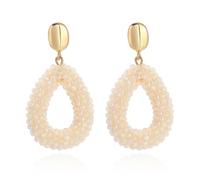 XFSRG Ohrringe Damen Handgewebter Kristall Ohrring Modebewusst Ohrringe Kreative Accessoires im Bohemian Stil Geburtstagsgeschenk