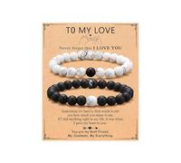 XFSRG Partnerarmband Set für Paare, romantisches Geschenk für Valentinstag, Jahrestag & Geburtstag, verstellbar für ihn & sie, hochwertige Qualität für besondere Momente (TO-MY-LOVE)