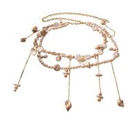 XFSRG Perlen Taillenkette Damen Mehrschichtige Taillenkette Bauchkette mit