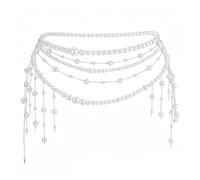 XFSRG Perlen Taillenkette Damen Mehrschichtige Taillenkette Bauchkette mit