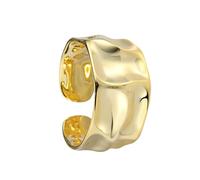 XFSRG Ringe Gold Damen Modernes Design Eleganter Ring Gold und Silber für Damen Luxus Modeaccessoire, Eine Grösse, Chrom, achat