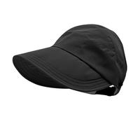 XFSRG Sonnenhut Damen Herren Hollow Top Sun Hat Pferdeschwanz Sonnenschutz Kappe Wanderhut Strandhut Faltbar Sommerhut Fischerhut Strohhut Campinghut Outdoor UV Schutz Tragbar Breite Krempe