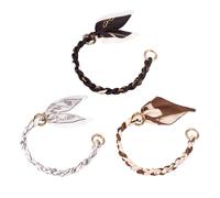 XFSRG Taschenkette 3 Stück Seidenstoff-Taschengriffe mit Metallschließen für Umhängetasche DIY Handtaschenriemen Ersatz Für Frauen Mädchen