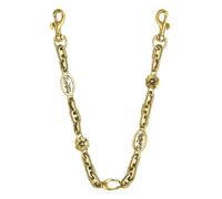 XFSRG Taschenkette Kettenverlängerung Taschengurt Handykette mit Blumenmuster Taschenhenkel Schulterriemen Austauschbar Taschenriemen Metall Handtasche Kette (Gold)