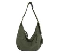 XFSRG Umhängetasche Damen Crossbody Moon Bag Stylische Umhängetasche mit Verstellbarem Gurt Gürteltasche für Reisen Arbeit Uni Jeden Anlass（Grün）