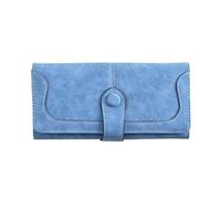 XFZJCHAP Brieftasche WOM Matte Leder Lady Geldbeutel weiblicher Kartenhalter Brieftasche, Vintage Frosted Cut Woms Long Reißverschluss Geldclip