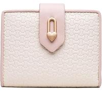 XFZJCHAP Kartenbrieftaschen Damen Leder Brieftasche mit großer Kapazität Schnallen Brieftasche Multifunktional kurzer Brieftaschenkupplung (Farbe: Gelb)