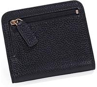 XFZJCHAP Kartenbrieftaschen Mode Split Leder Lady Wallet Mini Wallet Lady kleine Lederbrieftasche mit Münzentasche (Farbe: Schwarz)