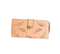 XFZJCHAP Ladies Backpack Geldbörse Leder Brieftaschen für WOMs Geldbörsen Brieftasche Handtasche Münzbeutel WOMS Rucksack Geldbeutel rosa PU Leder Brieftet Kartenhalter Kartuelle Long Backpack Fehl