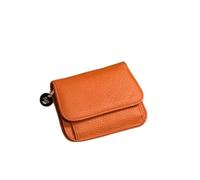XFZJCHAP Leder Kleiner Brieftasche WOM Massive Kartenhalter Hasp Geld Tasche Kurzzahn -Reißverschluss Hochkapazität Brieftaschen und Geldbörsen (Farbe: A, Größe: 11,5 * 1 * 9,5 cm)