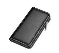 XFZJCHAP MS Wallets Ms Geldbeutel Clutch Ms Geldbörse -Geldbörsen -Leder Luxus (Farbe: Schwarz)