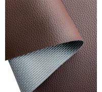 XHT Hochwertiges Kunstleder Meterware, Lederimitat, Wasserdicht, Nähen, Reparatur, Premium Lederstoff (Dunkelbraun-40 x 160cm)