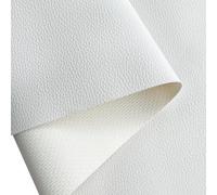 XHT Hochwertiges Kunstleder Meterware, Lederimitat, Wasserdicht, Nähen, Reparatur, Premium Lederstoff (Weiß-200 x 160cm)
