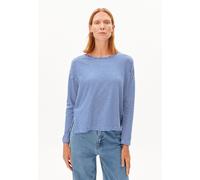 ARMEDANGELS Langarmshirt XIANAA Gestreift Bio-Baumwolle oatmilk-dynamo blue Größe M