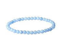 XIANNVXI Aquamarin Armband Damen Perlenarmband Perlen 4mm Heilsteine Armband Aquamarin Stein Armbänder Yoga Mini Edelsteinarmband Geschenke für Frauen