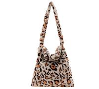 XIANXIAN Plüsch Handtasche, modische Pelzige-Umhängetasche, Geldbörsen Unter Den Armen, Tasche Plüsch Messenger Umhängetaschen, Süße Damenhandtaschen Mit Blumenmuster for Frauen Mädchen