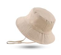 XIAOHAWANG Baby Sonnenmütze Jungen Sonnenhut UV Schutz Baby Mädchen Mütze Sommer Atmungsaktiv Kinder Fischerhut Mit Mesh-Futter (Khaki,52CM(2-4 Jahen)