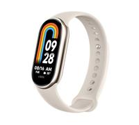 Xiaomi Mi Smart Band 8 Sportuhr, 16 Tage Akkulaufzeit, Gesundheitsüberwachung, adaptive Anzeige, Aktualisierungsfrequenz 60 Hz, 150 + Sportmodi, 5 ATM, Blassgold