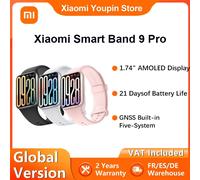 Xiaomi Smart Band 9 Pro Globale Version 1,74-Zoll-Bildschirm Eingebautes GNSS 21 Tage lange Akkulaufzeit Blutsauerstoff- und Herzfrequenzmesser Moonlight Silver
