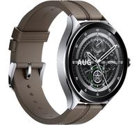 Xiaomi Smartwatch Watch 2 Pro BT – Aluminium, Fluorkautschuk/Leder, 22 mm, Silber