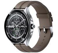 Xiaomi Smartwatch Watch 2 Pro BT – Aluminium, Fluorkautschuk/Leder, 22 mm, Silber